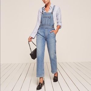 COPY - REFORMATION Johnny denim overalls size small